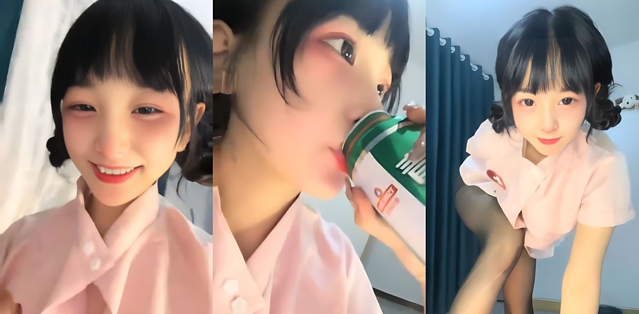 甜美高颜值小护士穿着工作服下海直播视频流出，与男友家中激情啪啪，少萝控瓜友必看