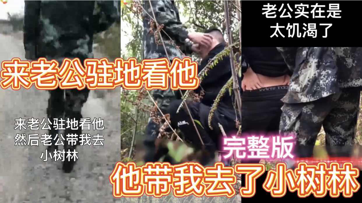 来老公驻地看他 他带我去了小树林 完整版 老公实在太饥渴了鸡巴味道好重