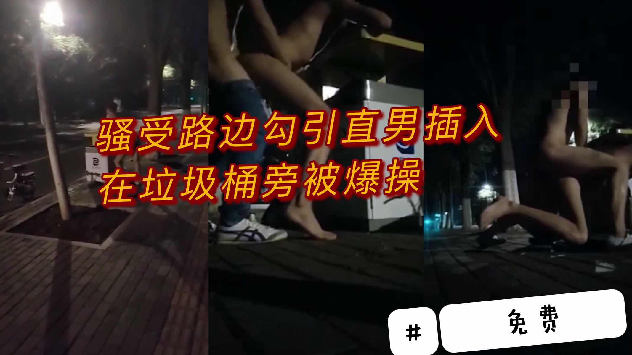 骚受路边勾引直男插入,在垃圾桶旁边被爆操