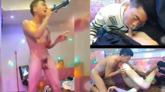  ktv点了个帅哥来唱歌 唱着唱着就干上了