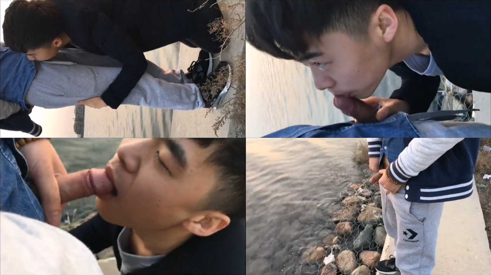大屌体育生野外湖边约玩小鲜肉帅哥 小鲜肉骚受喜欢吃脚吃屌被调教 也不怕被人看到