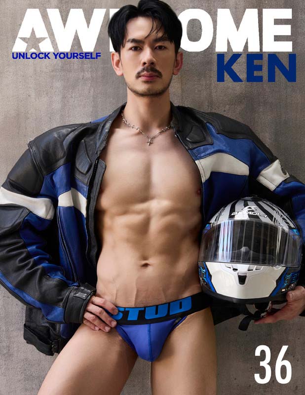 AWESOME 36 泰国超帅男模KEN漏点写真，大屌腹肌配合完美身材