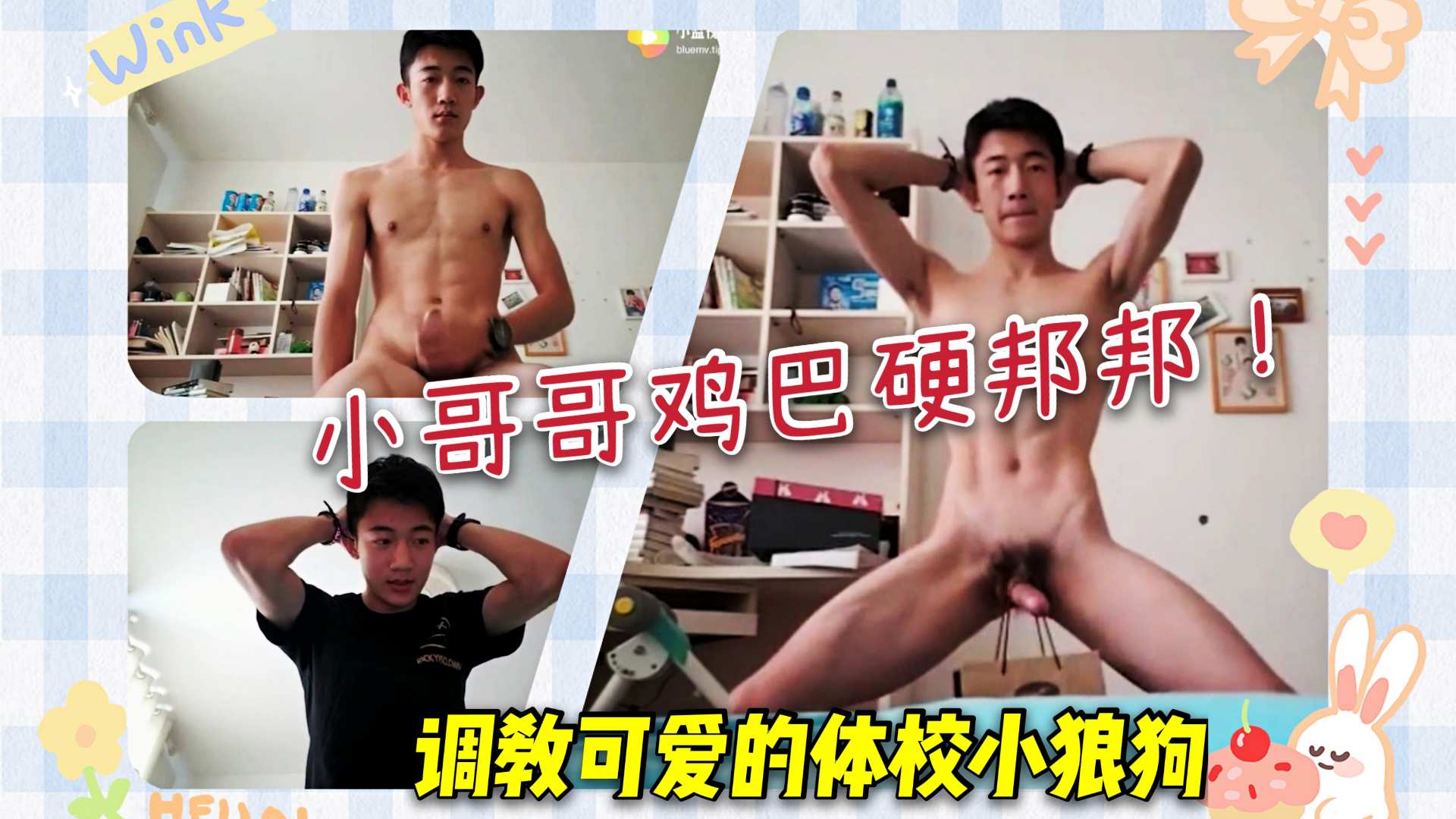 视频调教体院小狼狗 小可爱鸡巴硬邦邦的