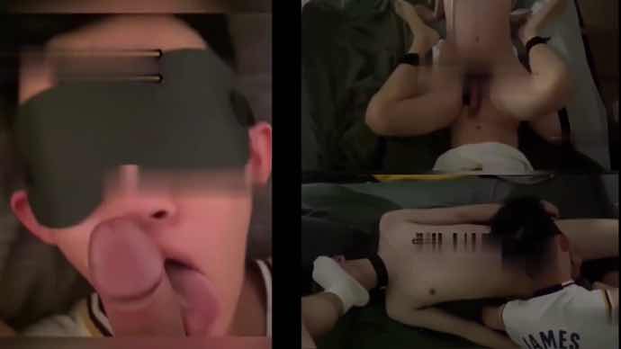 泰迪男友，被我蒙着眼睛调教口交