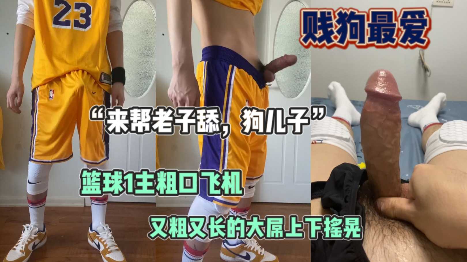 贱狗最爱 篮球1主粗口飞机 又粗又长的大屌上下摇晃