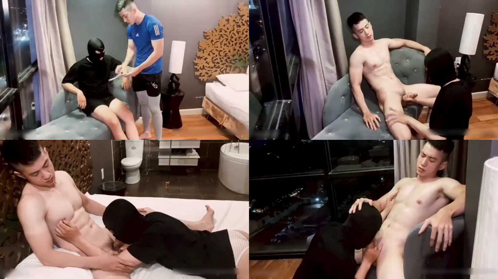 肌肉健身教练上门服务,为了顾客好评,出卖肉体被随便玩弄
