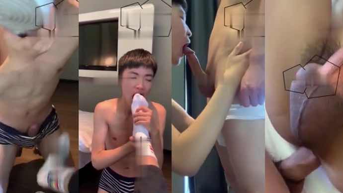 课都不上了，吃爸爸大屌最要紧，舔脚吃屌最开心