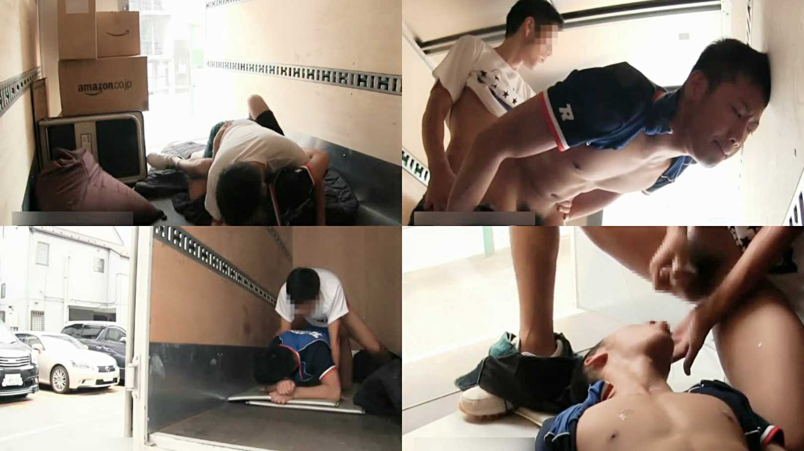 帅气小哥竟然和卸货快递员直接在仓库激干了起来