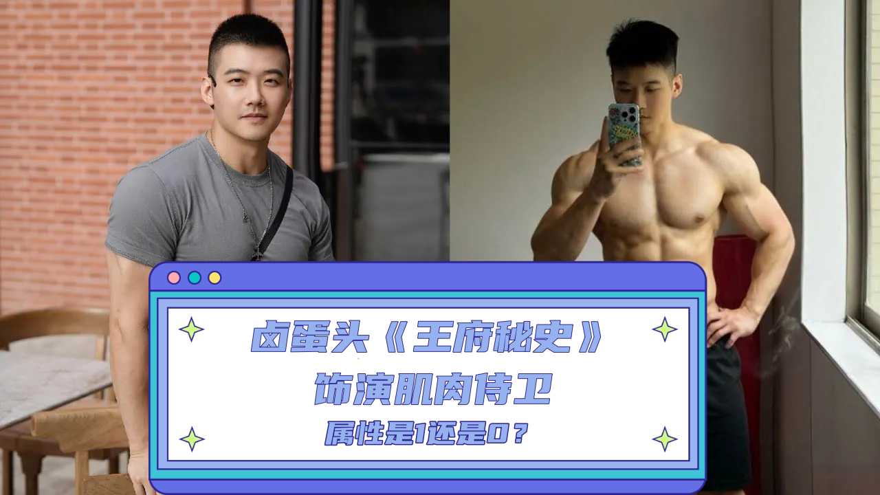 网络热门帅哥鉴定：卤蛋头丨王府秘史 饰演肌肉侍卫丨属性是1还是0？