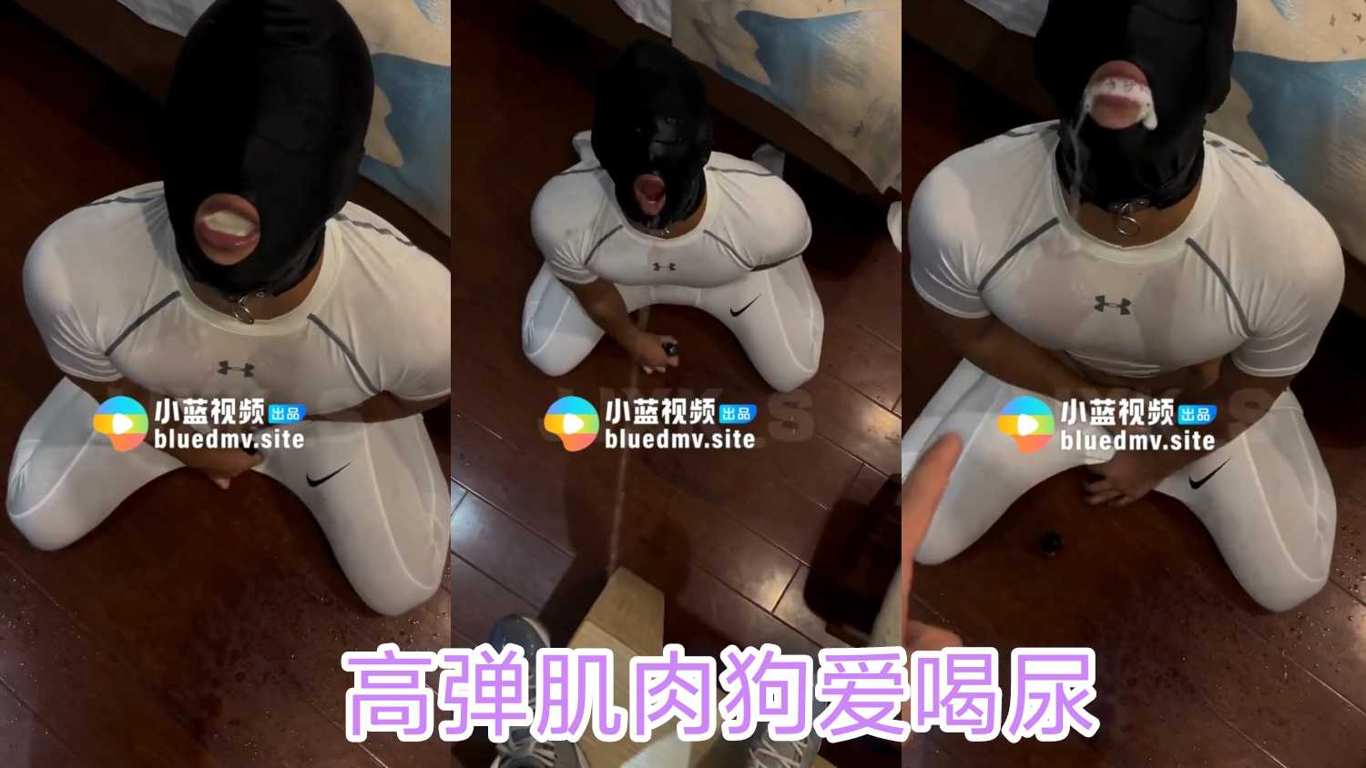 高弹肌肉狗被主人调教，爱喝尿的他一直想让主人满足他