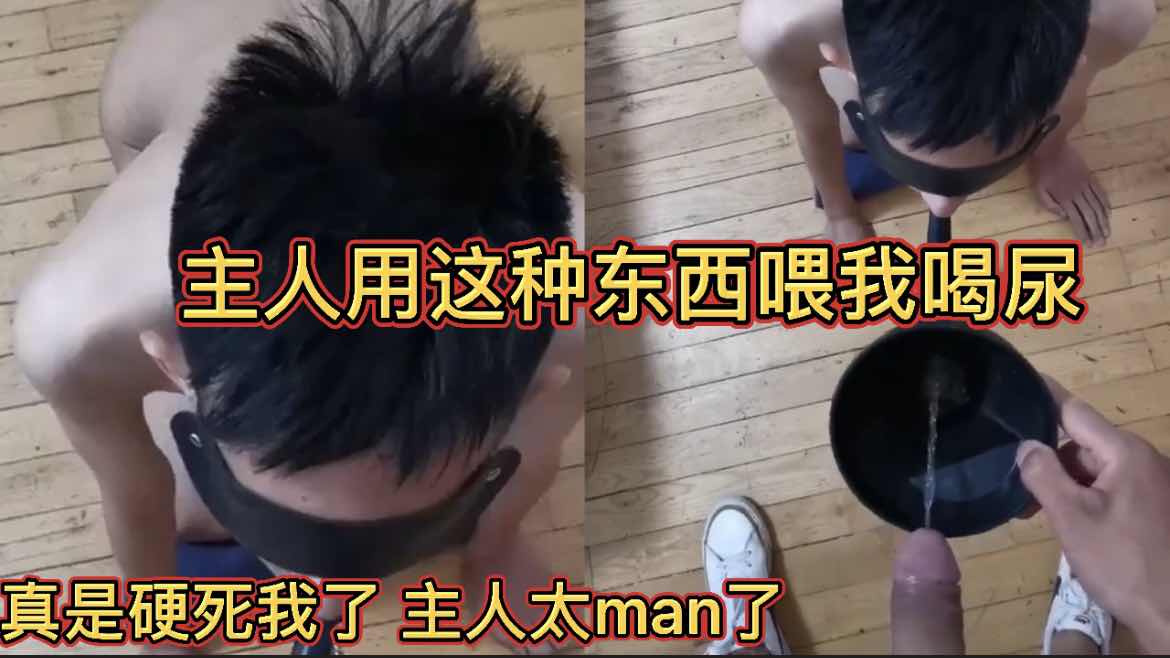 主人用这种东西喂我喝尿 真是硬死我了 主人太man了