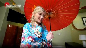 Sweet Blonde In Kimono Takes A Creampie: Blowjob, Doggy & Missonary Porn - 经典欧美
