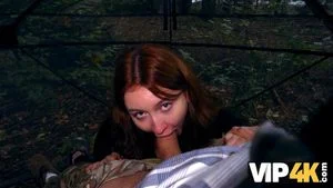 VIP4K. The Hunter Fucks a Red-Head in the Forest ft. Stanley Johnson: Blowjob, Doggy & Cuckold Porn - 经典欧美