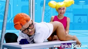 INKA SEX - Dexxxter experiments with his shy stepsister De De's anus to discover the secret formula.: Porn - 经典欧美