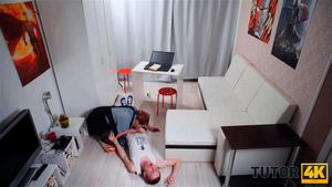 TUTOR4K. Fellow fucks classy English tutor in room full of hidden cams: Blowjob, Doggy & Doggystyle Porn - 经典欧美