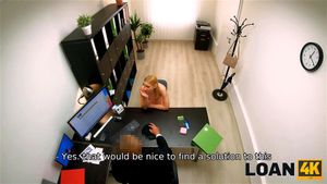LOAN4K. Pretty in pink panties: Blonde, Milf & Casting Porn - 经典欧美