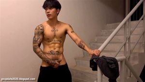 Asian gay guy solo at stair: Asian Amateur, Solo Masturbate & Solo Masturbation Porn