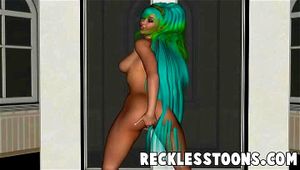 3d cartoon fairy fingers her twat then moves to dildo: Xvideos & Toy Porn - 经典欧美