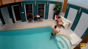 HUNT4K. When you have your own spa&comma; it's easy to pick up a girl