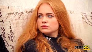 Debt4k. Cunning guy fucks shaved pussy of red-haired cutie Rose Wild for the debt: Porn - 经典欧美