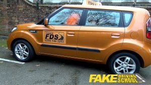 Fake Driving School Teacher fucks up the exam for his pert tits student: Porn - 经典欧美