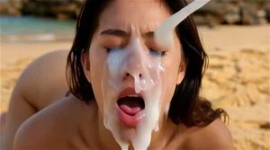 DREAM 性感湿身沙滩乐趣，娇小巨乳Linh