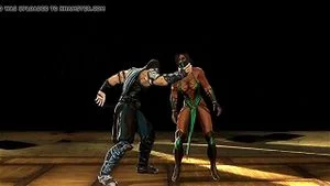 MK9 Jade vs Sub-zero Ryona in Freecam (2): Stripchat & Mortal Kombat Porn - 经典欧美