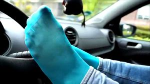 LATINA FEET BLUE SOCKS NYLON: Bongacams, Nylon Feet & Pantyhose Feet Porn - 经典欧美