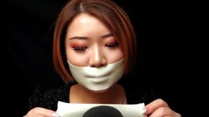 Tape gagged ASMR!: Bondage, Self Bondage & Duct Tape Porn - 经典欧美