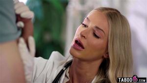 Hot blonde doctor Emma Hix finds a patient jerking off in her office ft. Nathan Bronson: Porn - 经典欧美