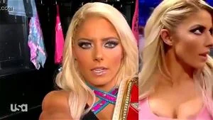 性感女士我 Alexa Bliss 我的胸部手淫挑战
