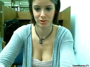 AvaKittyn - Creamy cum show at library: Big Boobs, Creamy Pussy & Public Nudity Porn - 经典欧美