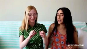 Sweet Blonde and a Hot Brunette - The Right Chemistry by Ersties: Porn - 经典欧美