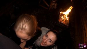 Backyard double blowjob at night by black_lynn: Amateur, Pov & Verified Creators Porn - 经典欧美