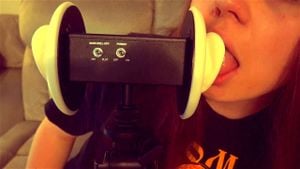 ASMR 舔耳、拔舌