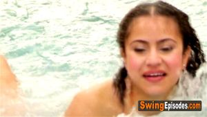 Pool party at the Swinger Mansion always will end in a big orgy at the red room swapping: Porn - 经典欧美