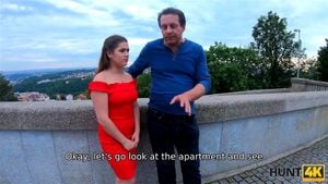 HUNT4K. Hunter with the camera offers money to poor male for sex with his hot girl: Porn - 经典欧美