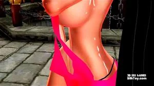 Hot Sexy Big Tits Anime Babe in Pink 3D Sex Game: Animation & Hentai Porn Porn - 经典欧美