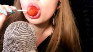 NessaASMR 棒棒糖和指甲