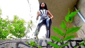 M@R1LYN YU5UF - Tight Laced Corset and Latex Leggings: Bongacams, High Heels & Neck Corset Porn - 经典欧美