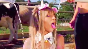 Milk on face - TRIBUTE TO Barbie Rican (part 1): Blonde, Cumshot & Facial Porn - 经典欧美
