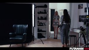 Magic Camera Freezes Time - Sexy Transgender with HUGE Cock Facefucking Teenager Blonde: Porn - 经典欧美