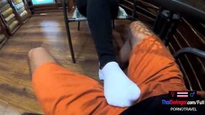 Big butt Thai amateur teen girlfriend hot sex in public in a coffee shop: Porn - 经典欧美