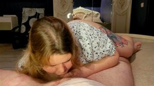 Juicy blowjob from a blonde BBW who loves a lot of cum on her face by Chubby_Clarice: Porn - 经典欧美