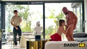 DADDY4K. Little slut Una Fairy loves to experiment with 2 cocks in one room: Porn - 经典欧美