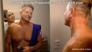 Erotic blonde babe having sensual sex at SinfulXXX ft. Micky Muffin & George Uhl: Blowjob, Cowgirl & Licking Porn - 经典欧美