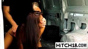 Michelle Martinez stuck in nowhere picked up by tattooed driver doggy hard fucking her pussy: Porn - 经典欧美