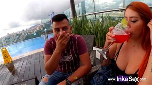 Colombian redhead in a shopping mall by InkaSex: Blowjob, Cowgirl & Big Tits Porn - 经典欧美