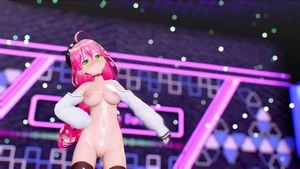 [R18][Vtuber MMD] Miko - Apple Pie: Nude & Dance Porn - 经典欧美