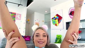 NYMPHO Busty teen Gabbie Carter gets a creampie: Doggy, Cowgirl & Licking Porn - 经典欧美